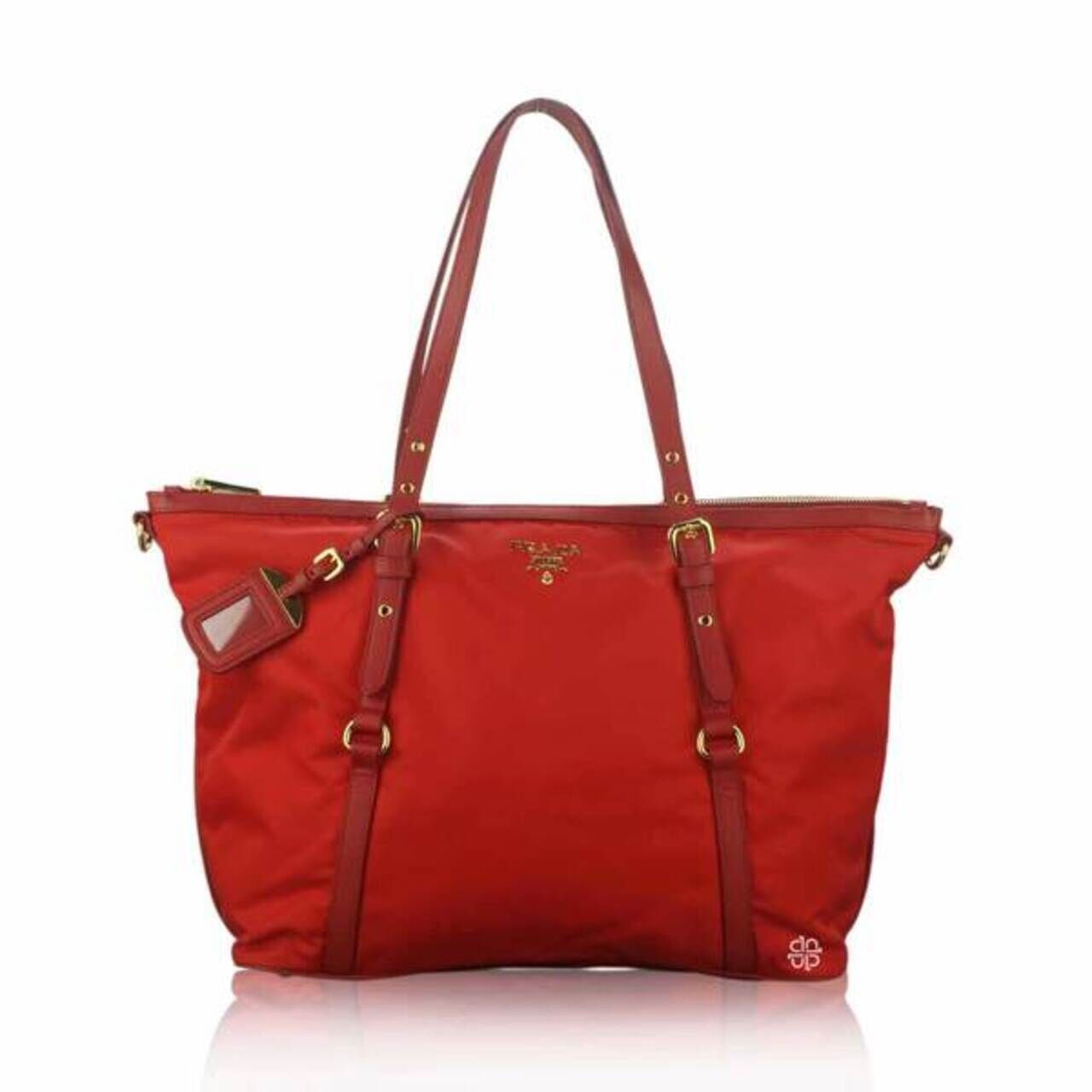 PRADA 赤 ナイロン バッグ Borsa in Tessuto Amazon.com: Prada Red Nylon Tessuto Medium Messenger Bag