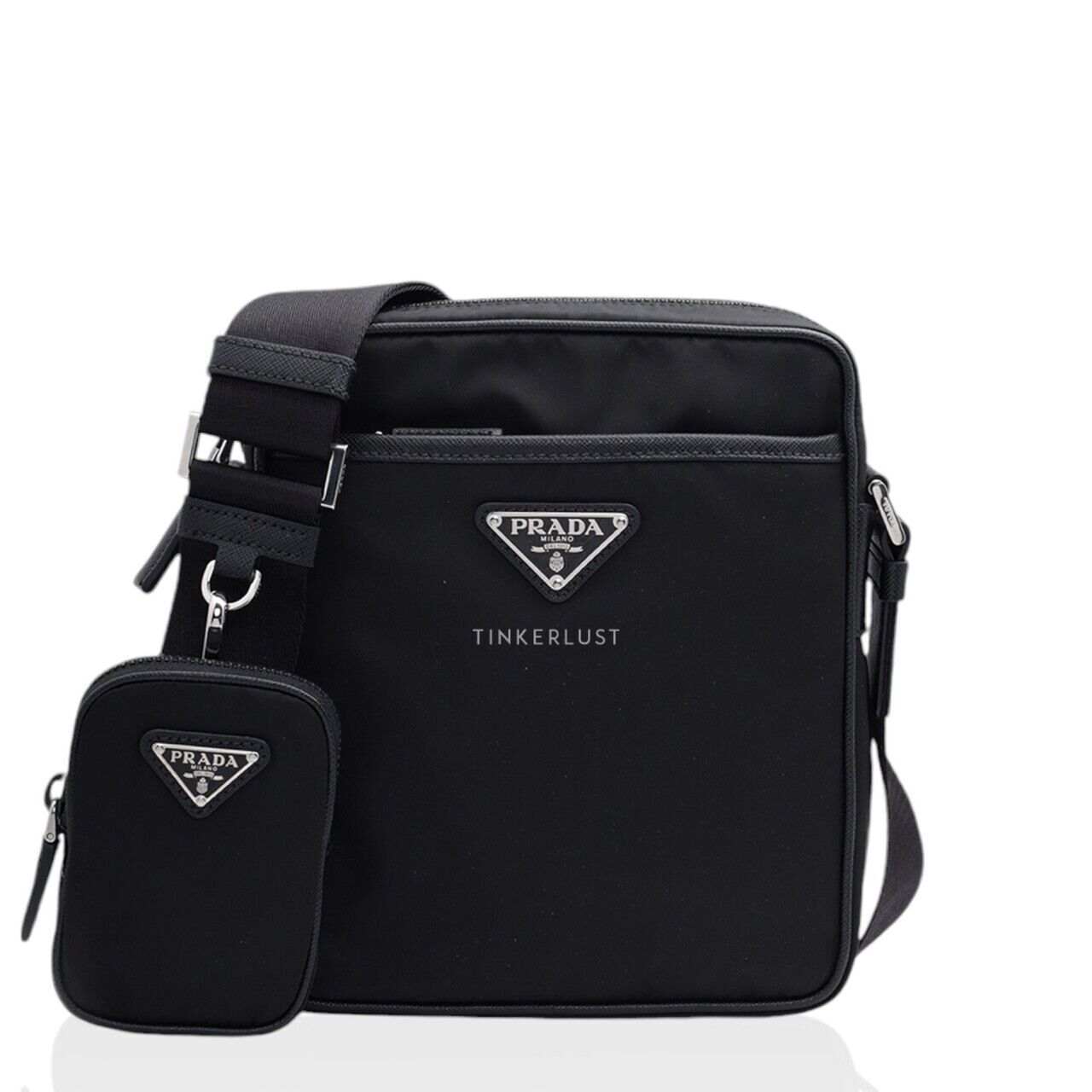 ショルダーバッグ PRADA RE-NYLON SHORDER BAG\t2VD043XOP\t2DMH\tF0002\tNERO Prada Re-Edtion Nylon Quilted Black Triangle Logo Crossbody