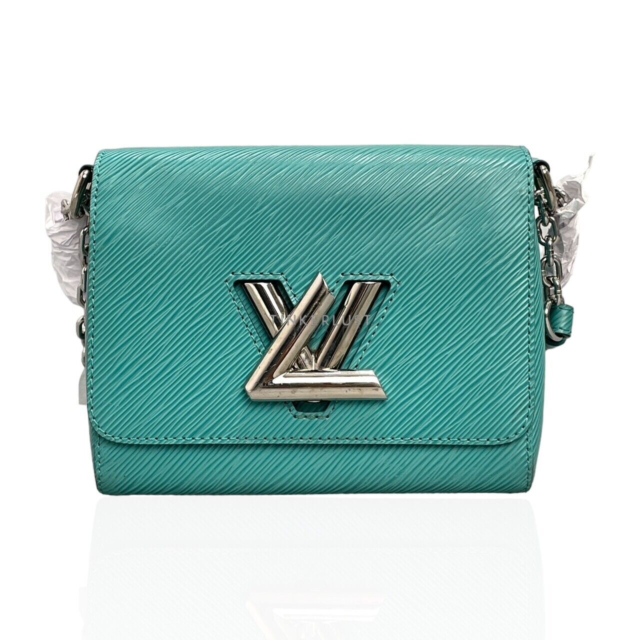 tas shoulder bag Louis Vuitton Twist PM Epi Leather Turquoise Shoulder Bag Tinkerlust