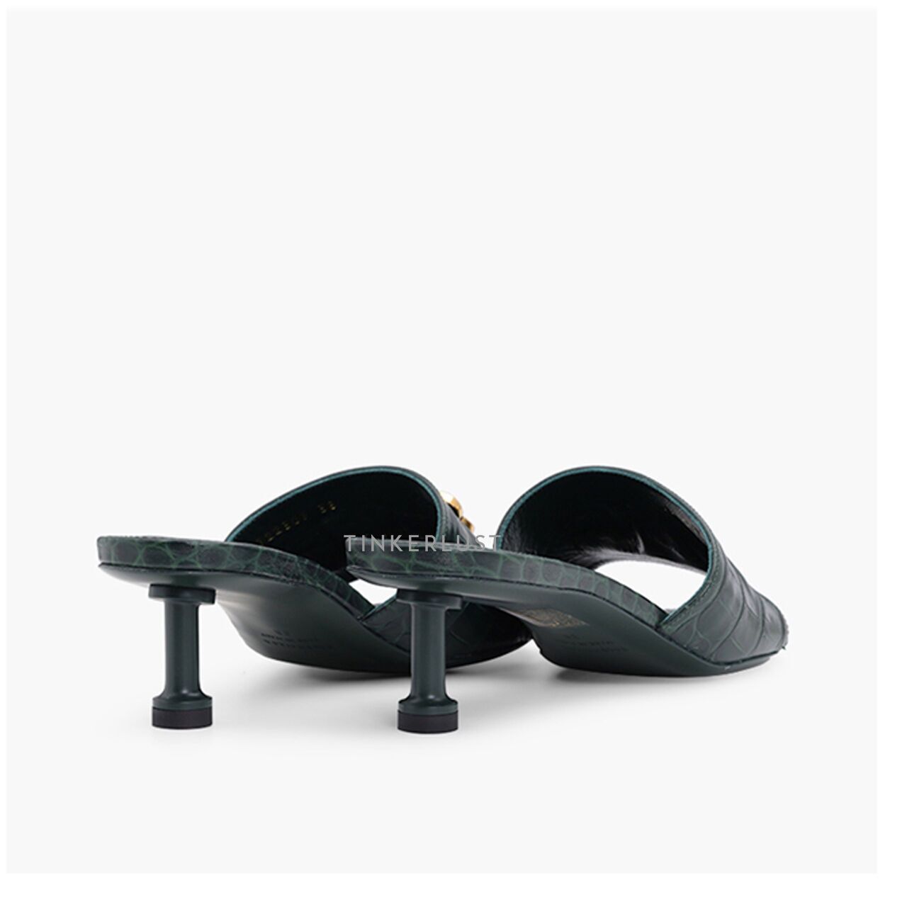 sepatu heels Balenciaga Women Groupie BB Sandals 50mm in