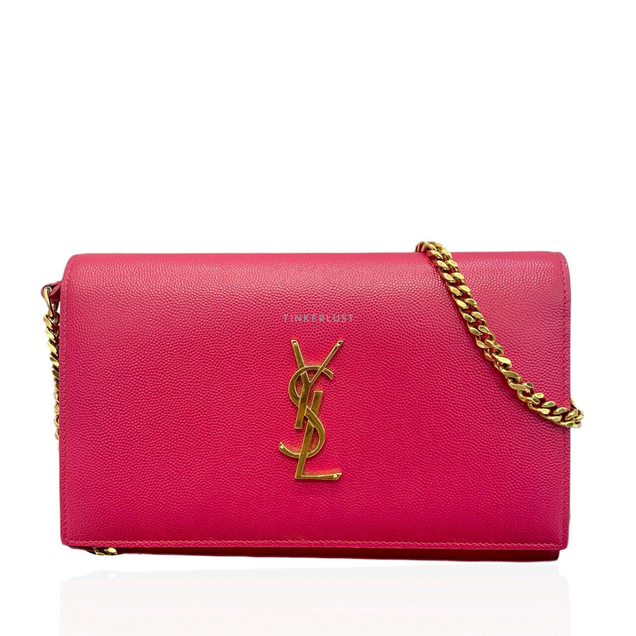 tas sling bag Saint Laurent WOC Fuchsia GHW 2016 Sling Bag Tinkerlust