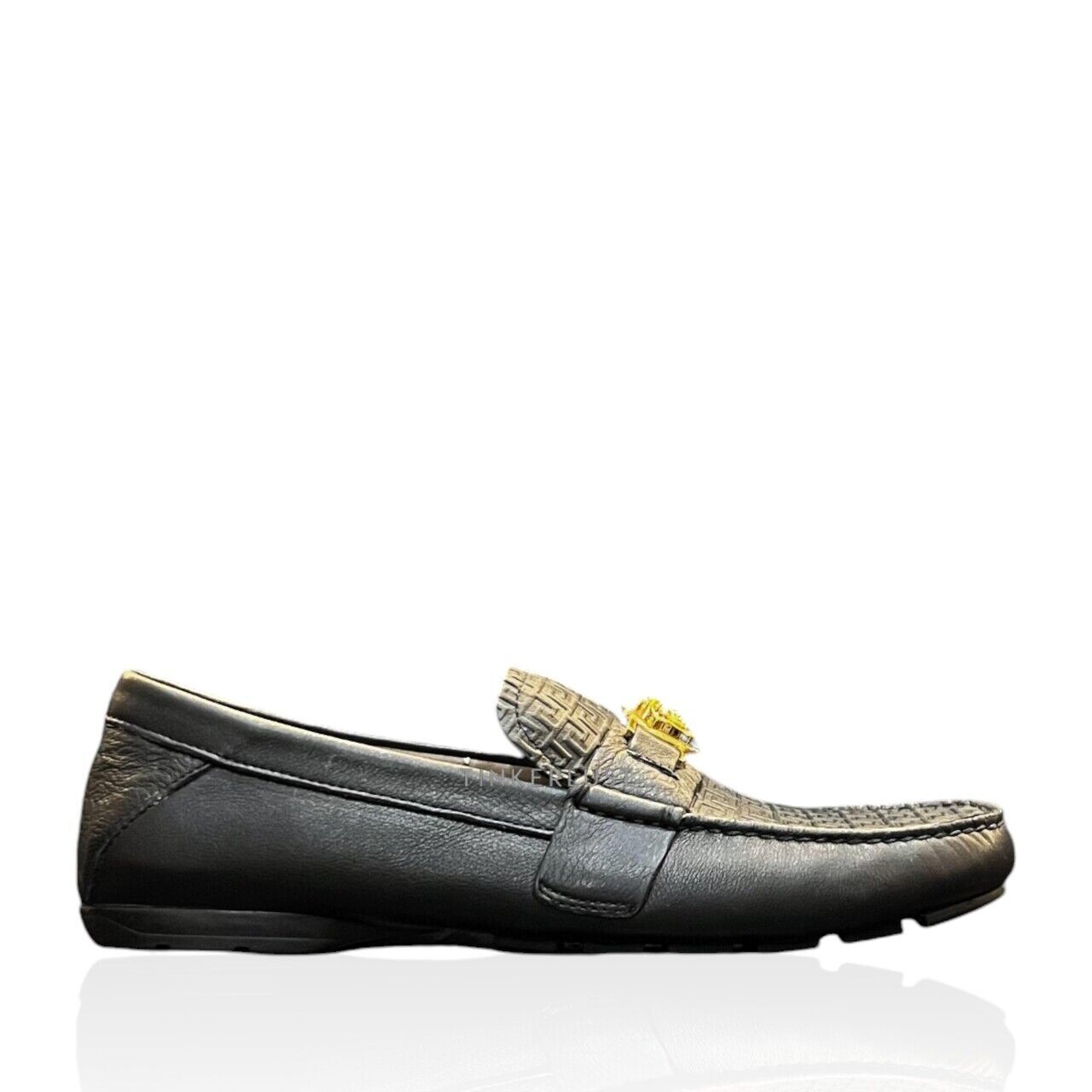 sepatu loafers Versace Medusa Head Loafers Tinkerlust