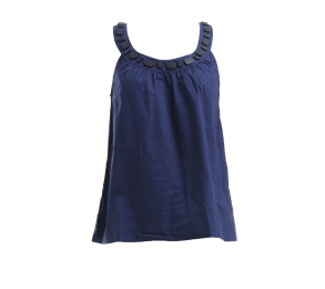 Mango Dark Blue Sequin Sleeveless