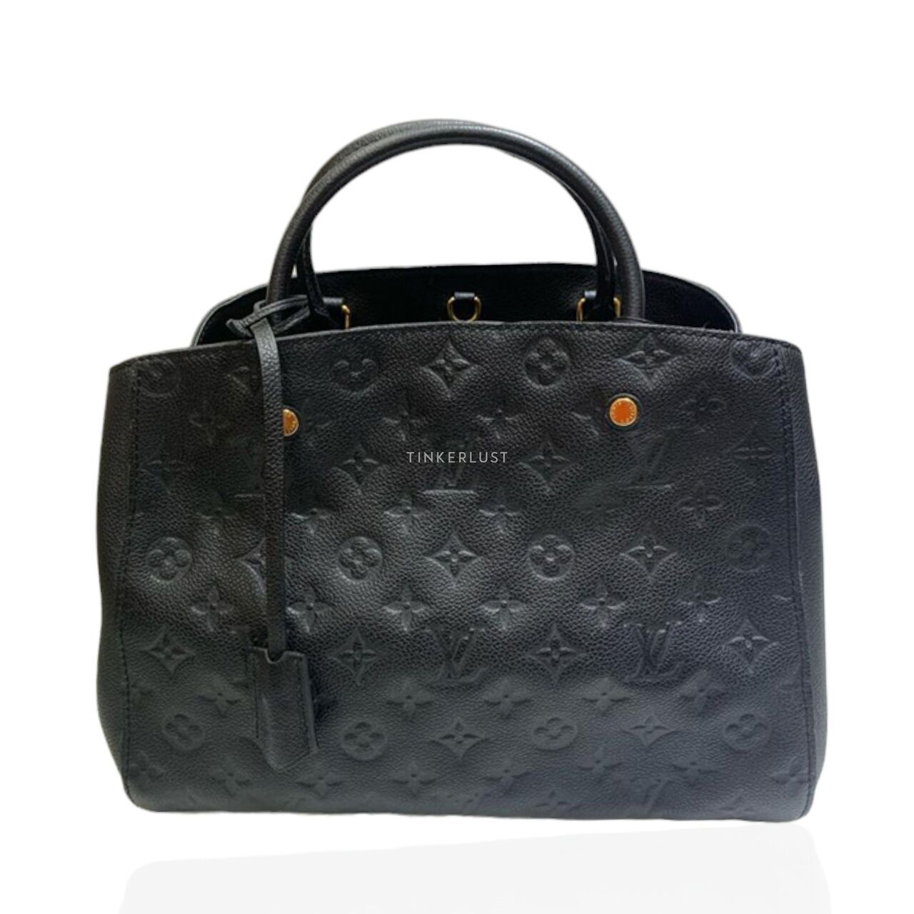 tas handbag Louis Vuitton Montaigne MM Empreinte Black 2014 Handbag Tinkerlust