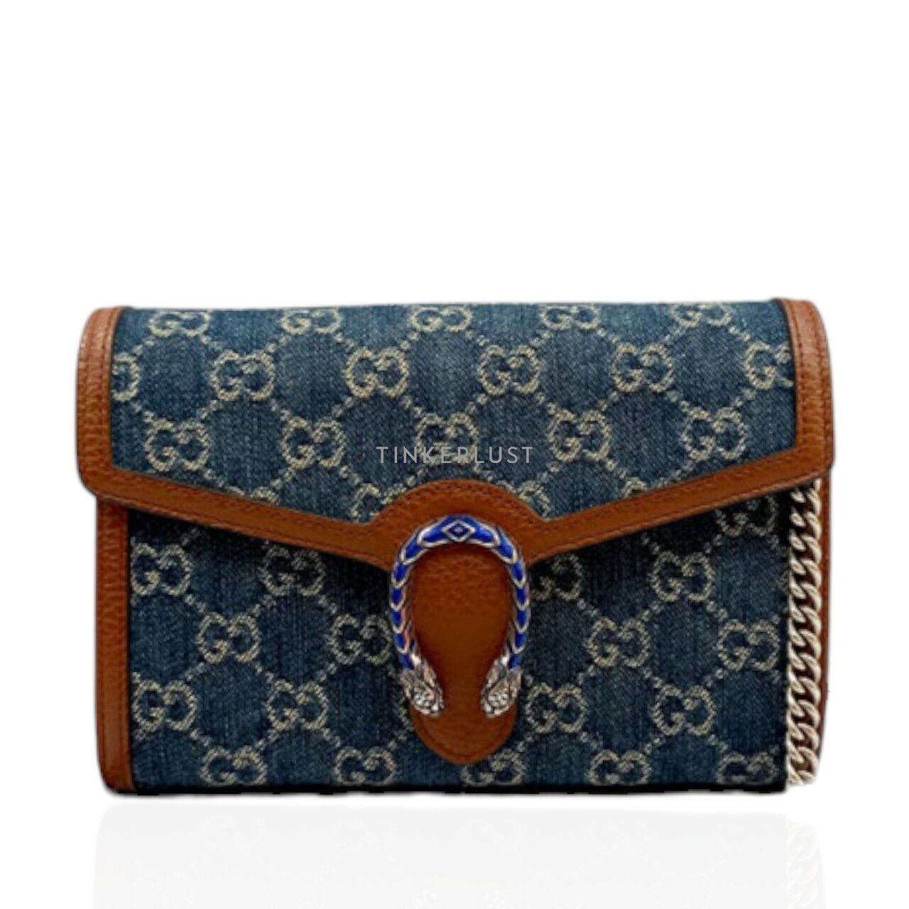 Gucci blue cheap sling bag