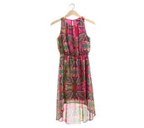 Atmosphere Multi Colour Pattern Hi-Lo Mini Dress