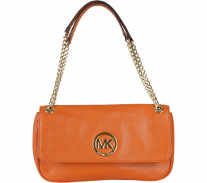 Michael Kors Orange Flap Genuine Shoulder Bag