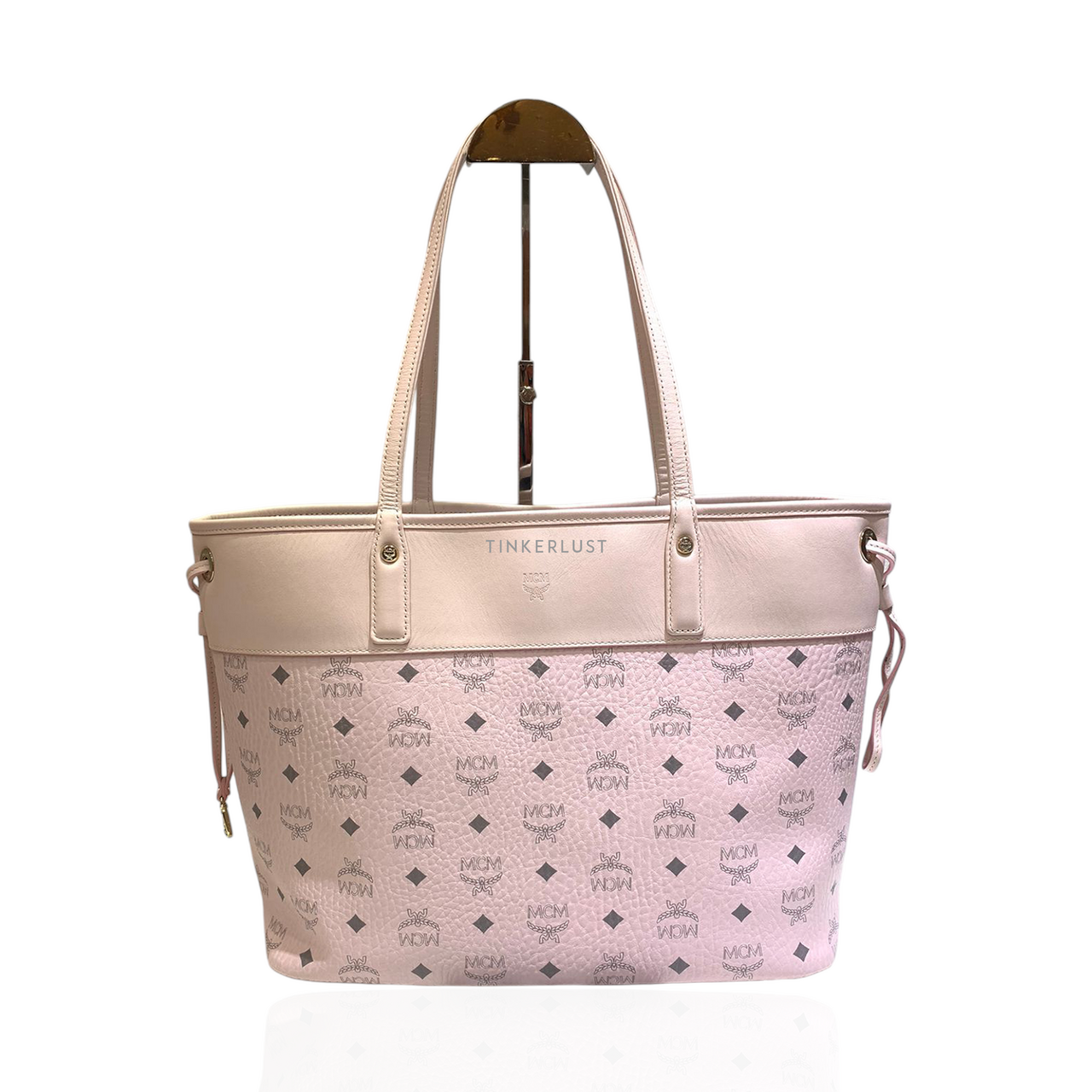 Mcm pink online tote