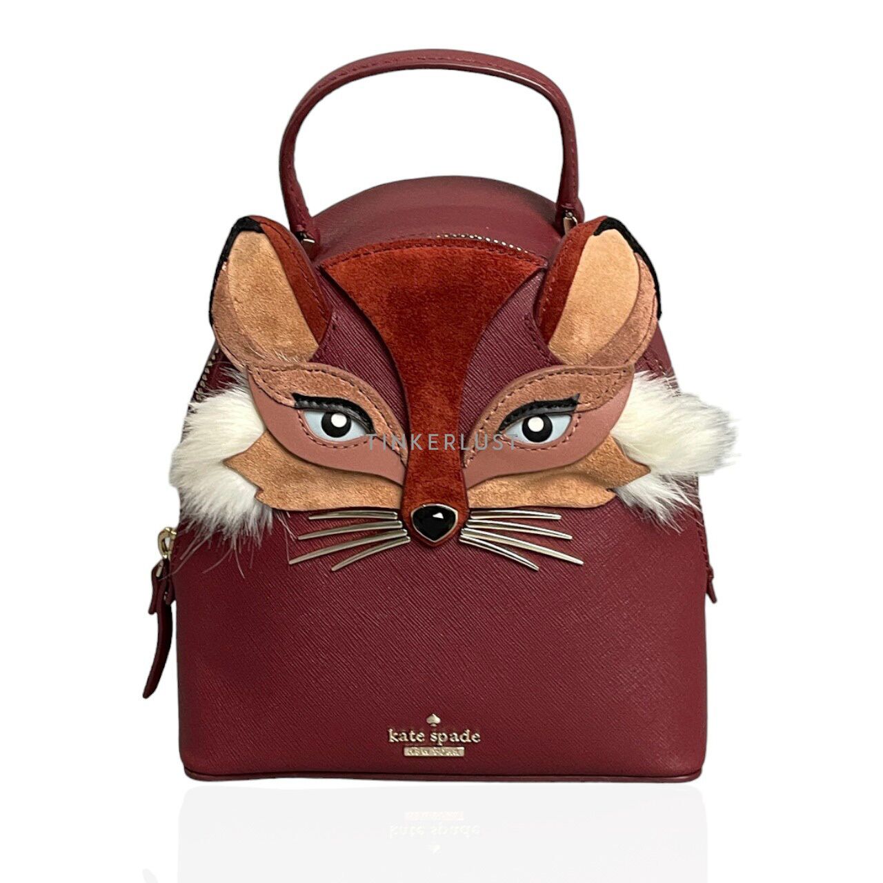 tas backpack Kate Spade So Foxy Binx Sienna Brown Mini Backpack