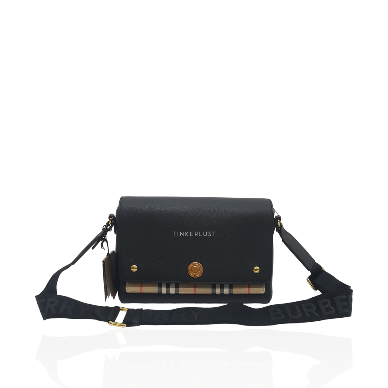 Burberry black sling bag hot sale