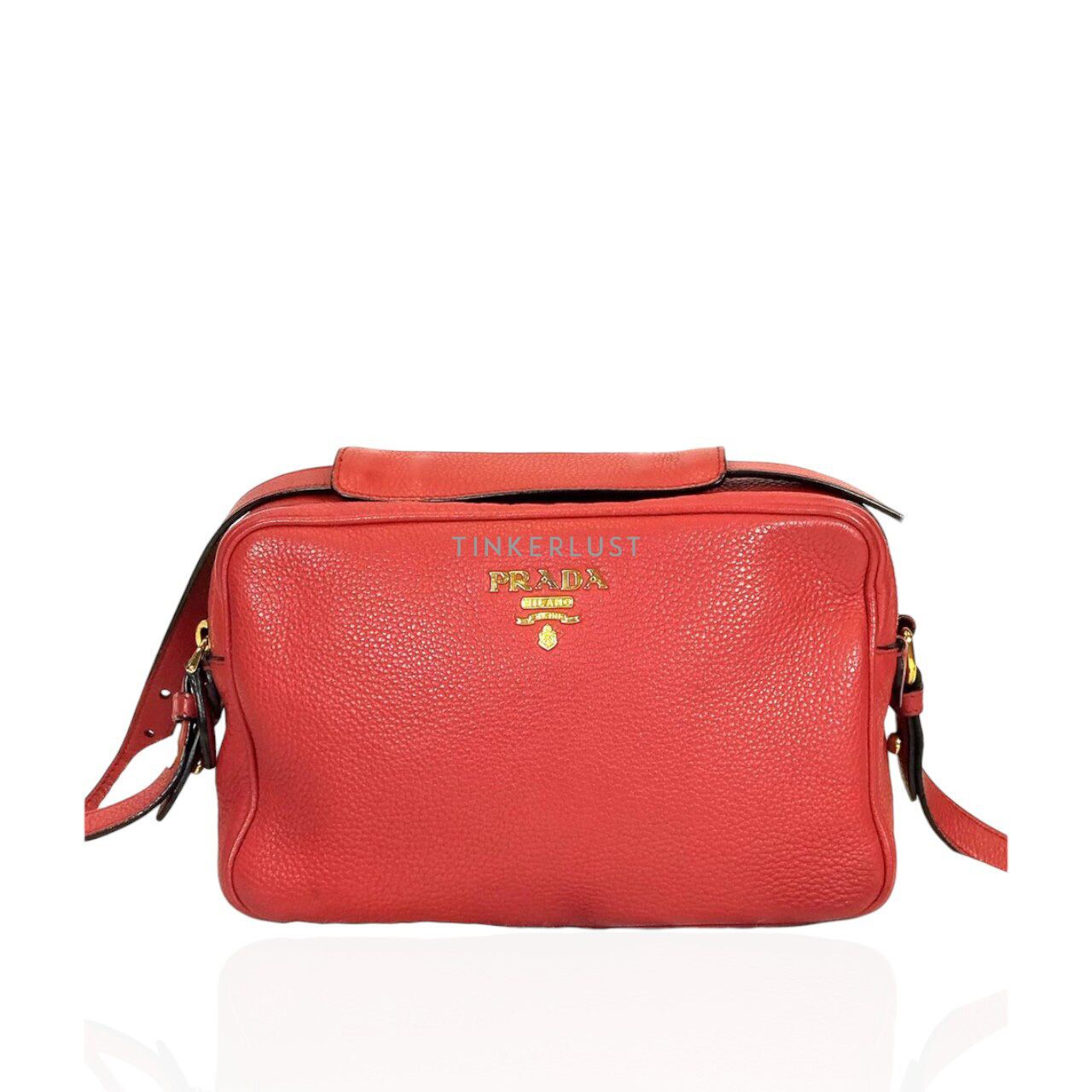 Prada red sling bag on sale