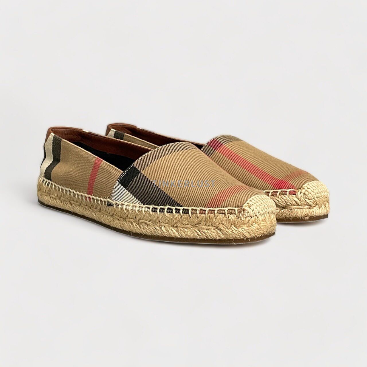 Burberry women's hodgeson house check hot sale espadrille flats