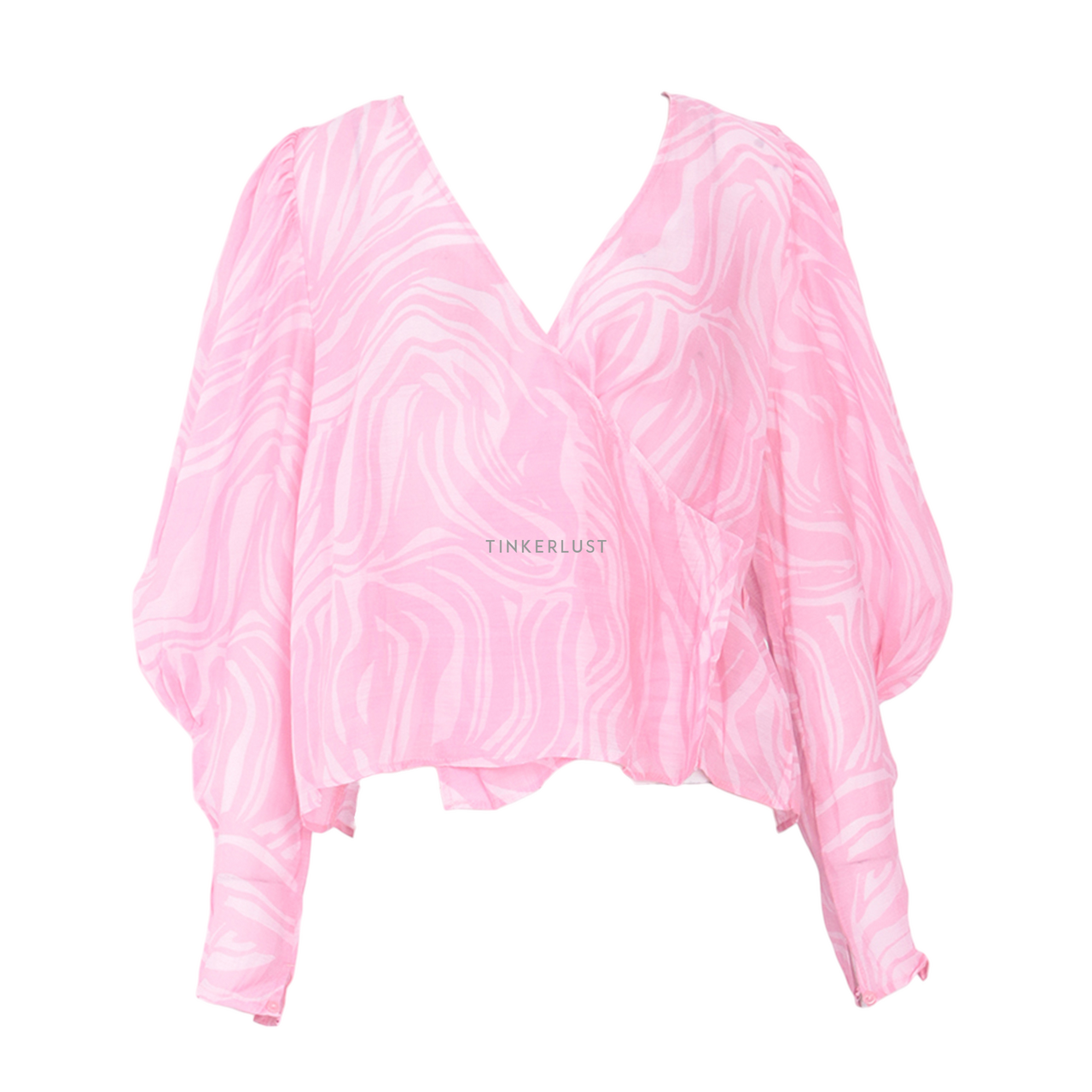 H&m pink outlet blouse