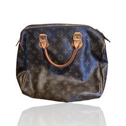 Louis Vuitton Monogram Speedy 30 GHW Canvas Tote Bag