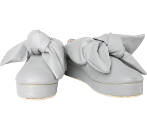 Grey Skipped Mid Sneakers