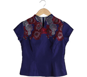 Sissae Purple Floral Blouse