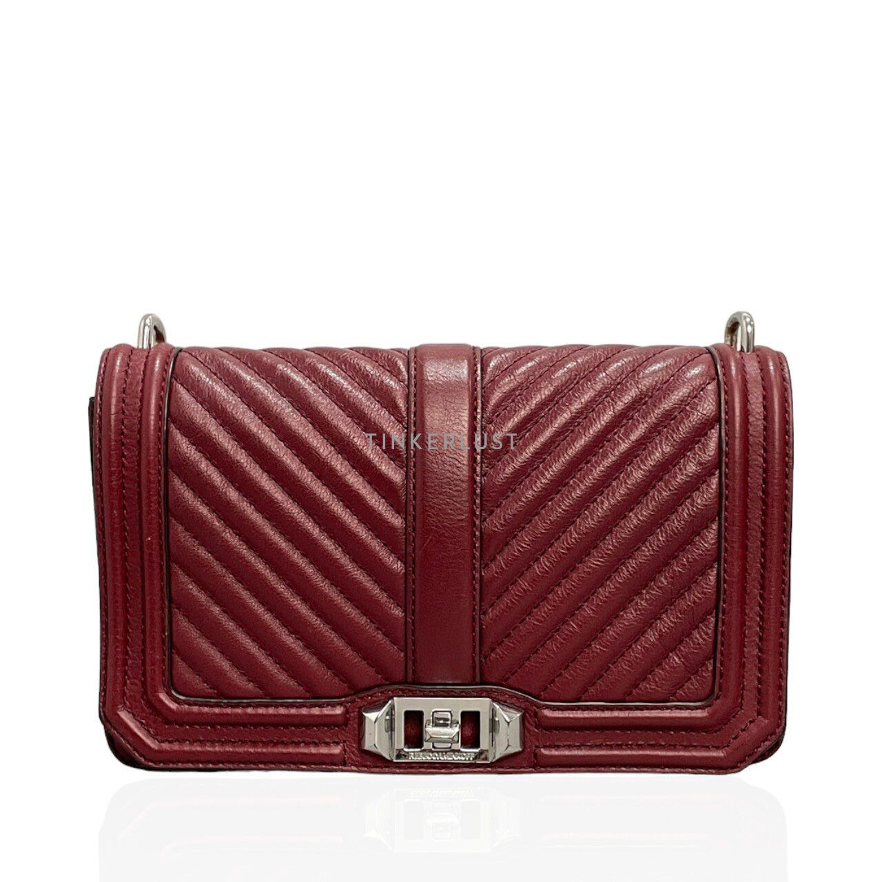 Rebecca minkoff burgundy bag on sale