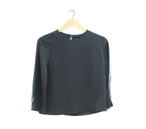 The Executive Dark Green Blouse