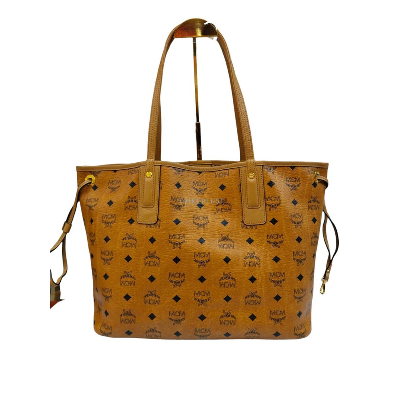 Mcm cognac tote deals