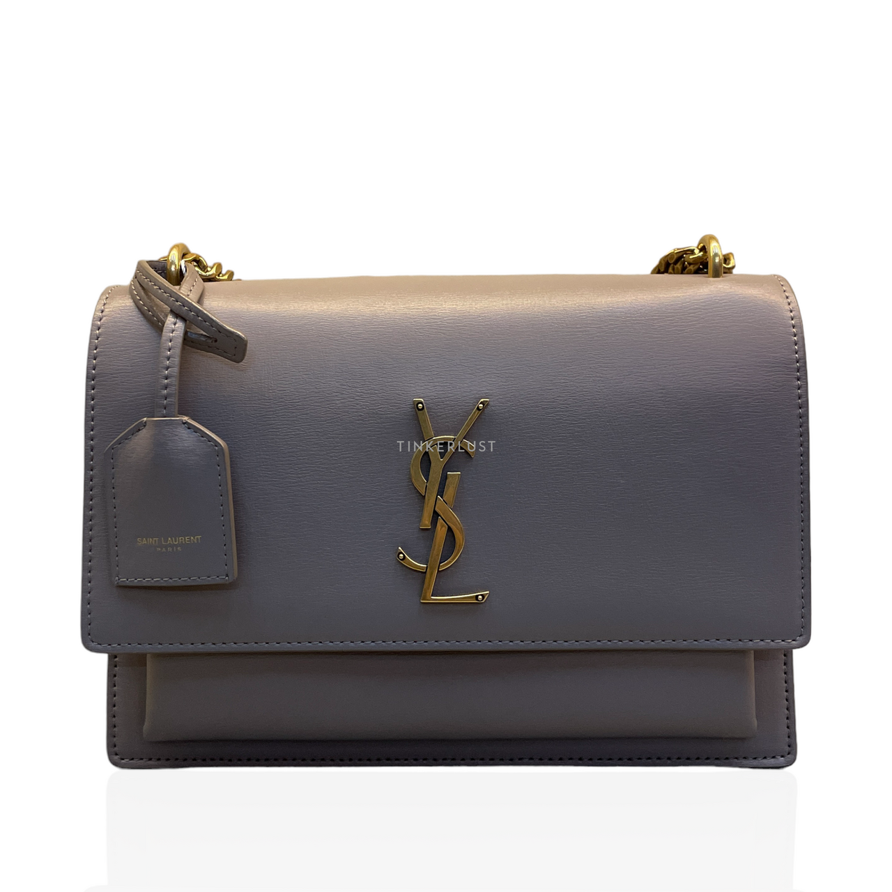 Grey ysl sunset bag sale