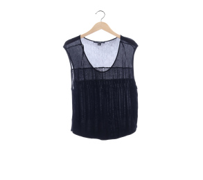 Forever 21 Black Fringe Sleeveless