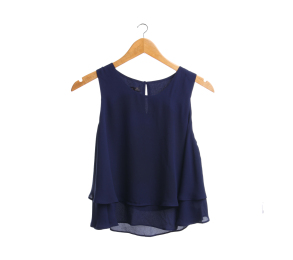 Zara Dark Blue Sleeveless