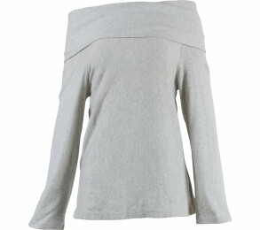 Epershand Grey Bardot Blouse