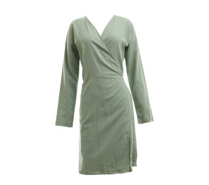 Heim Green Wrap Mini Dress