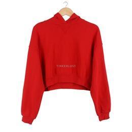 H&M Red Cropped Sweater