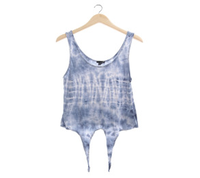 Forever 21 Blue & White Sleeveless