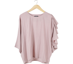 Nadjani Purple Ruffle Blouse