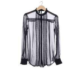 Mango Black Blouse