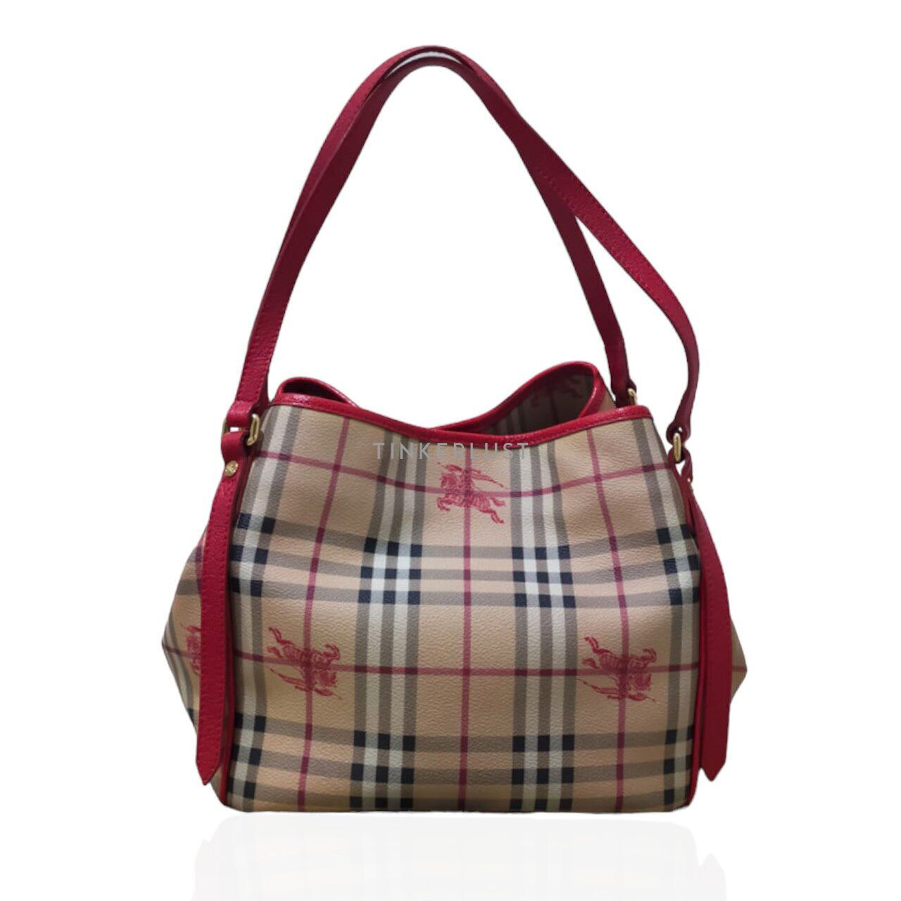 Burberry deals tote red