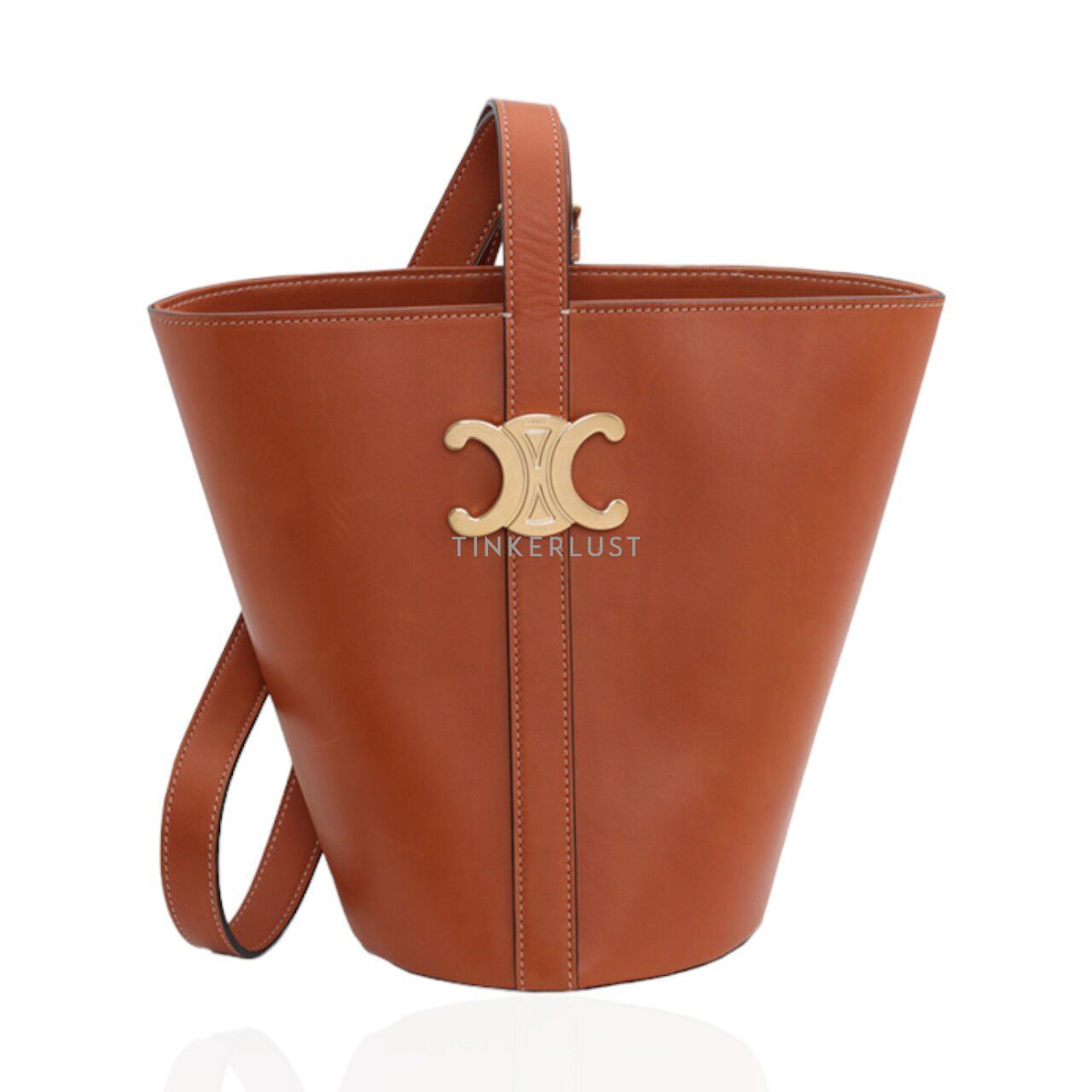 bucket triomphe in natural calfskin tan