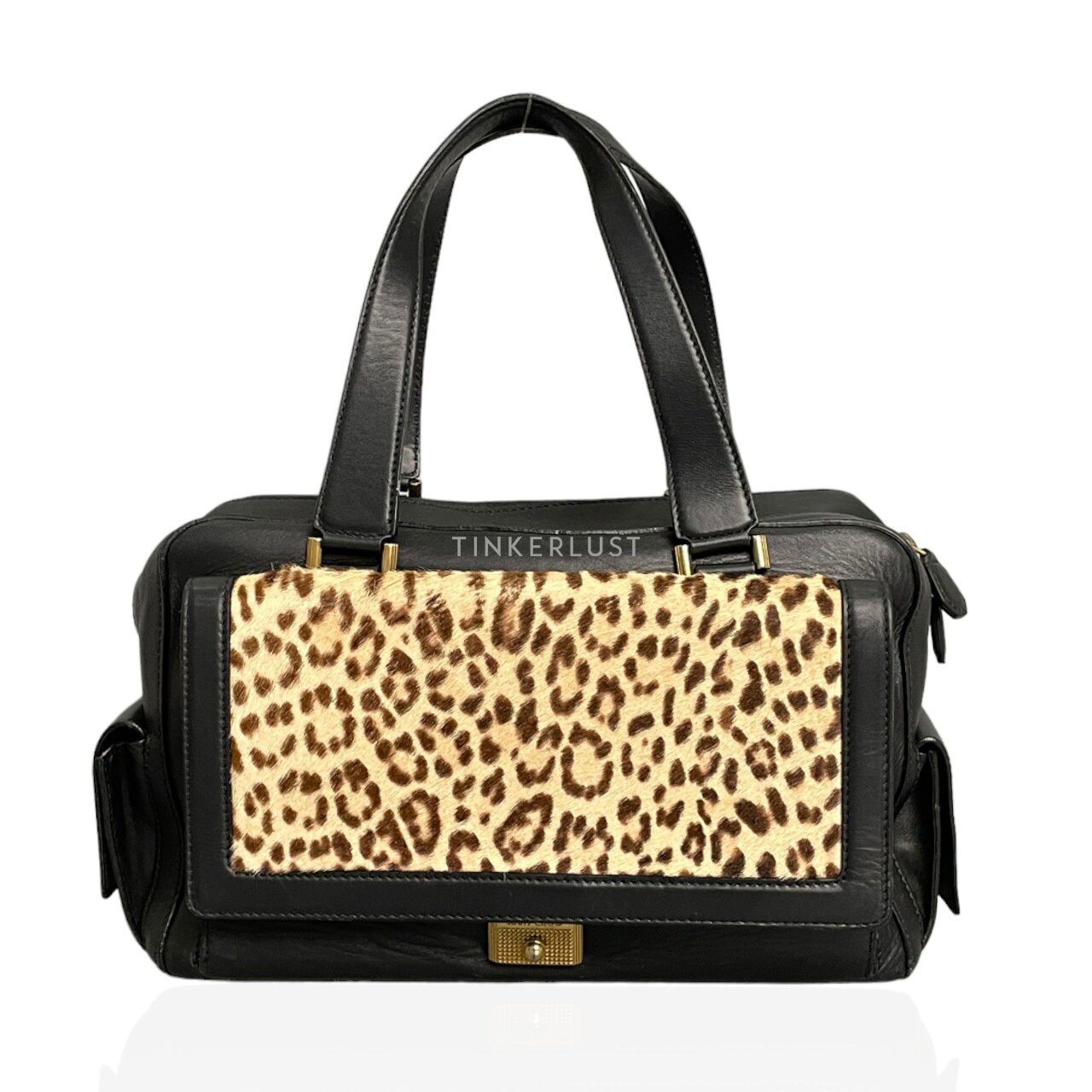 Calf hair leopard bag hot sale