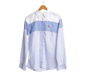 Ralph Lauren Light Blue & White Block Color Shirt