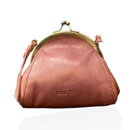 Miu Miu Pink Leather Sling Bag 