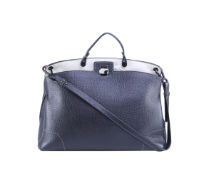 Furla White And Black Hula Shoulder Bag