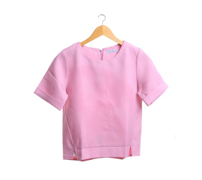 Chic Simple Pink Blouse