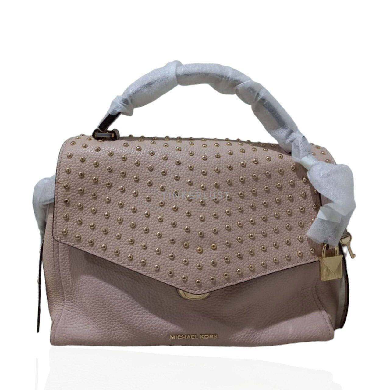 Bristol medium best sale studded leather satchel