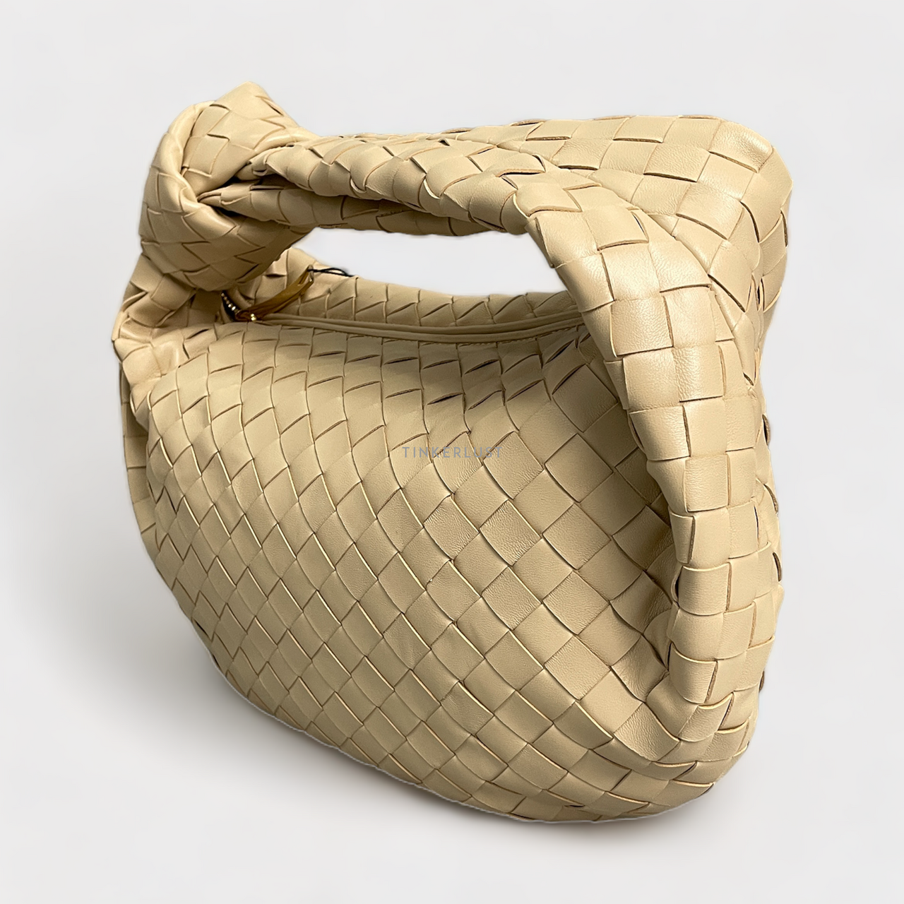 tas handbag Bottega Veneta Inetrciatto Jodie Teen Porridge