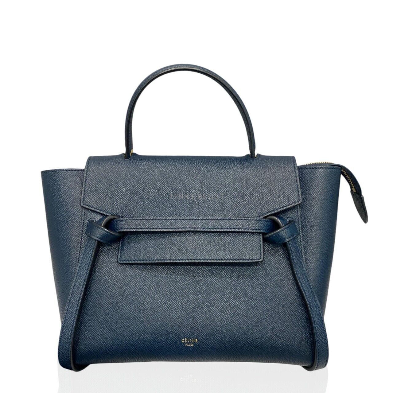 tas satchel Celine Micro Belt Bag Blue GHW 2017 Satchel Bag Tinkerlust