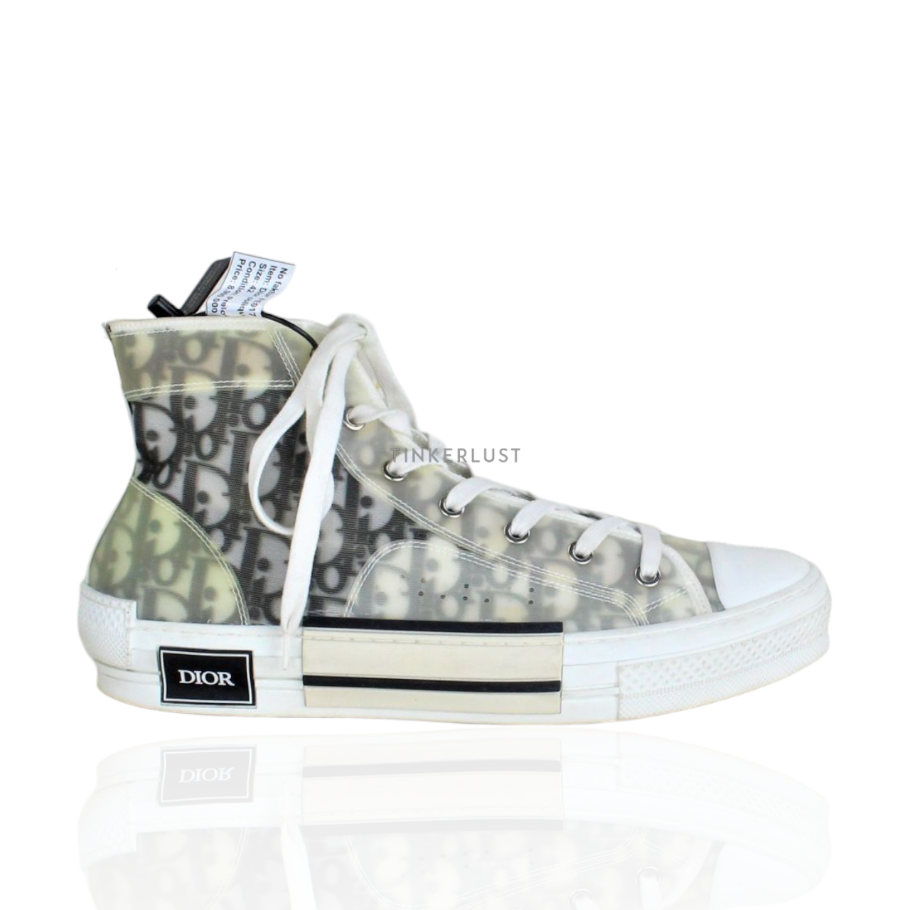 sepatu sneakers Christian Dior B23 Oblique High Sneakers Tinkerlust