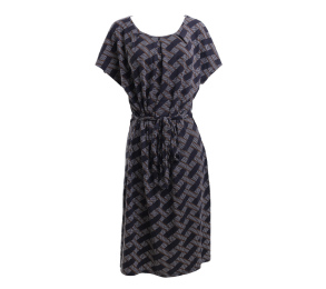 Marks&Spencer Black Patterned Midi Dress