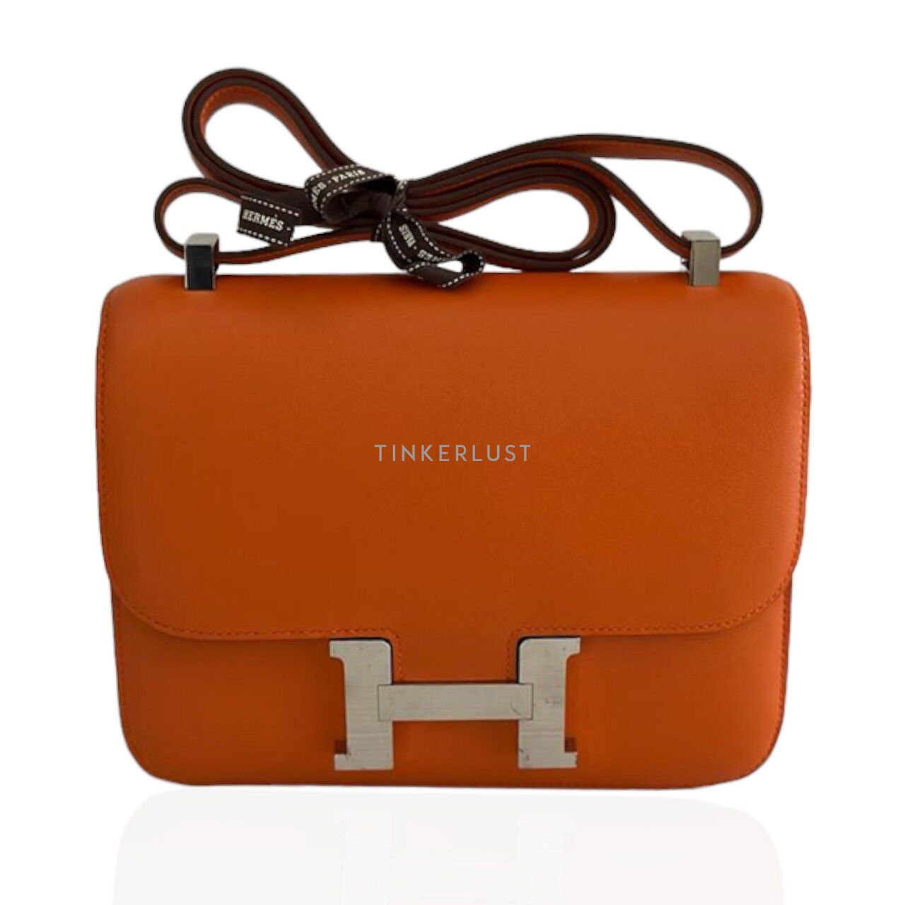 Hermes orange top sling bag