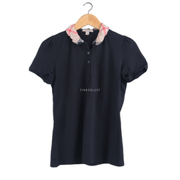 Burberry House Check Black Cotton Blouse