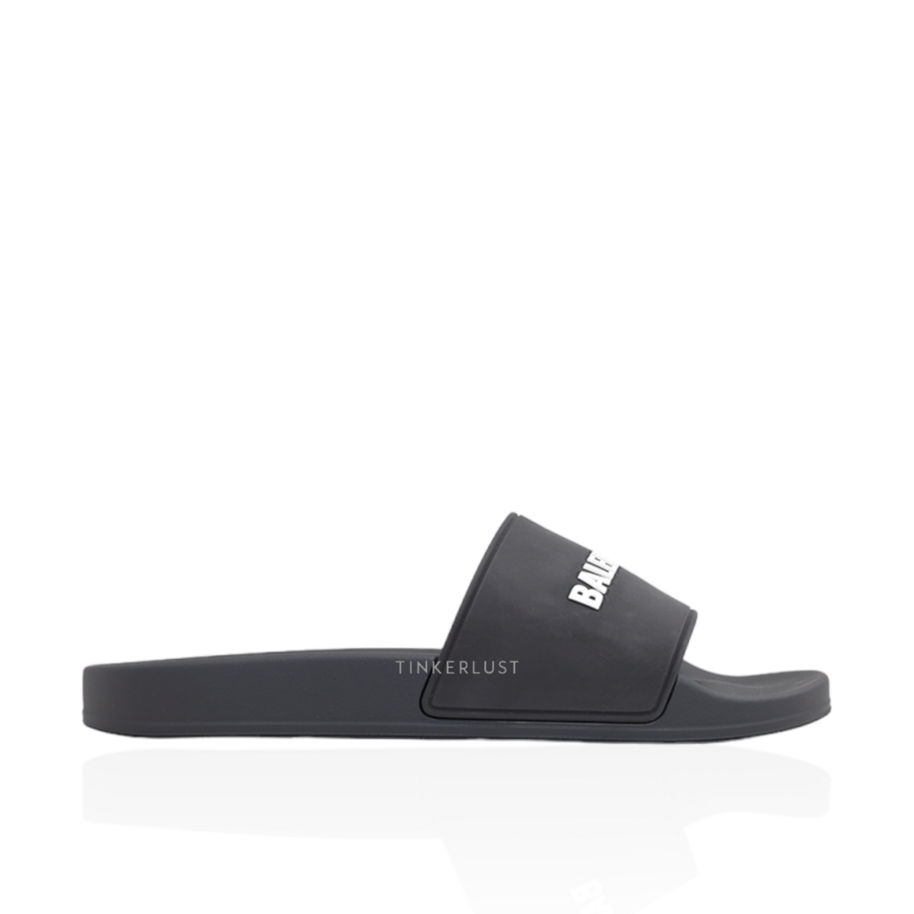 sepatu sandals Balenciaga Men Logo Slides Black Sandals Tinkerlust