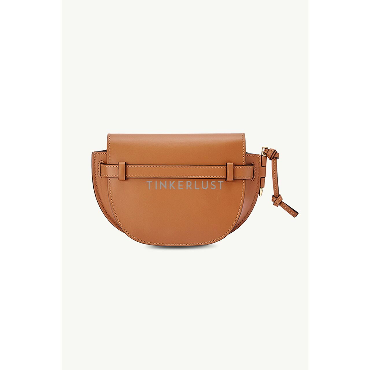 tas sling-bag Loewe Mini Gate Dual Bag in Tan Soft Calfskin