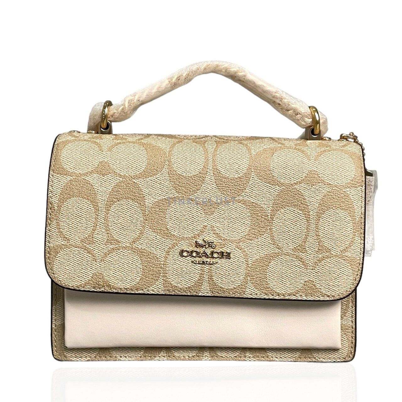 Coach Mini Klare outlet Crossbody In Signature Canvas -Khaki/Olive Green