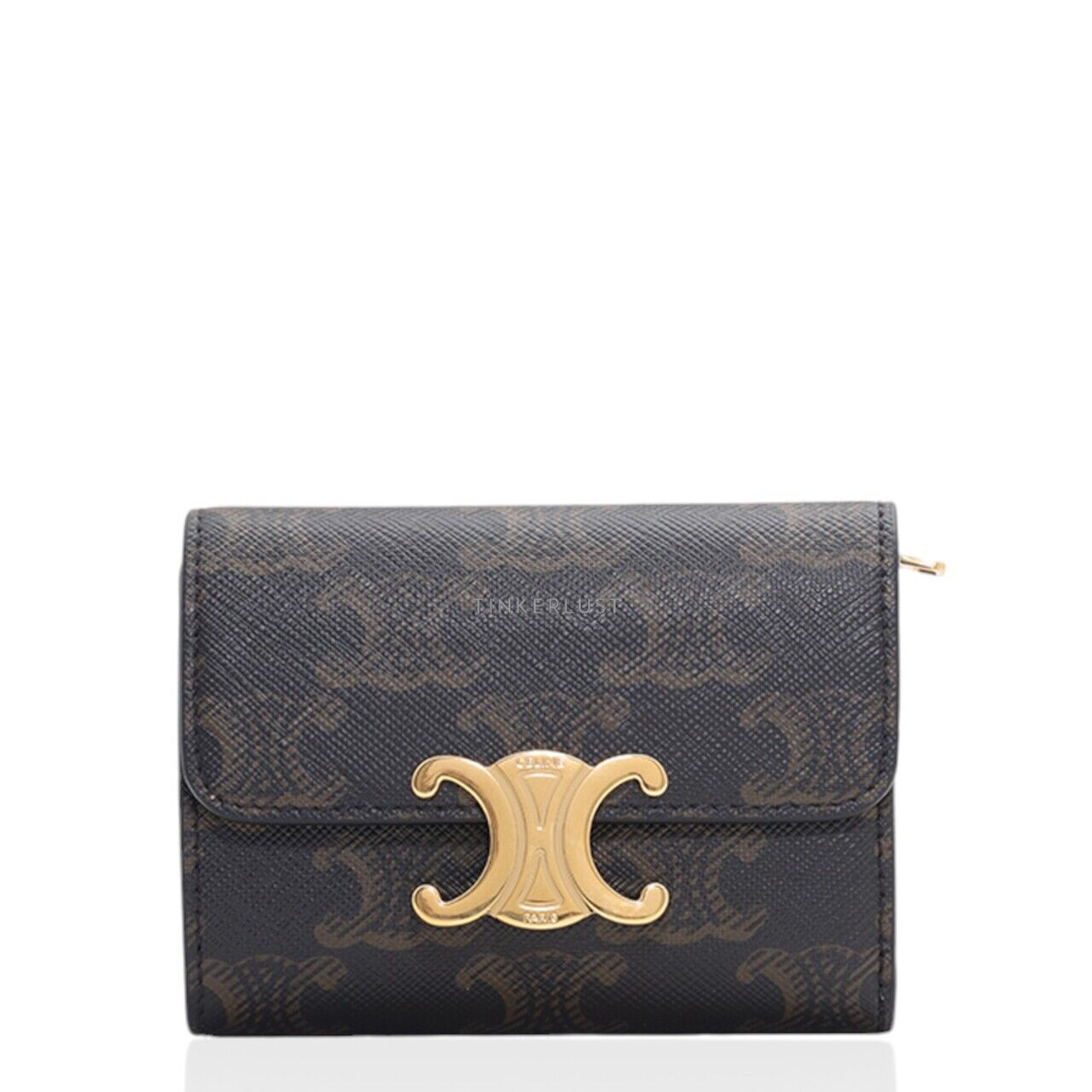 カードケース・名刺入れ CELINE Celine Card Wallet Triomphe Natural Calfskin Tan 10B7 CELINE Triomphe(セリーヌ トリオンフ) カードケース・名刺入れ